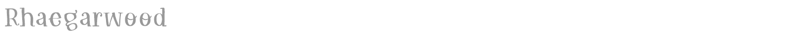 Rhaegarwood font preview